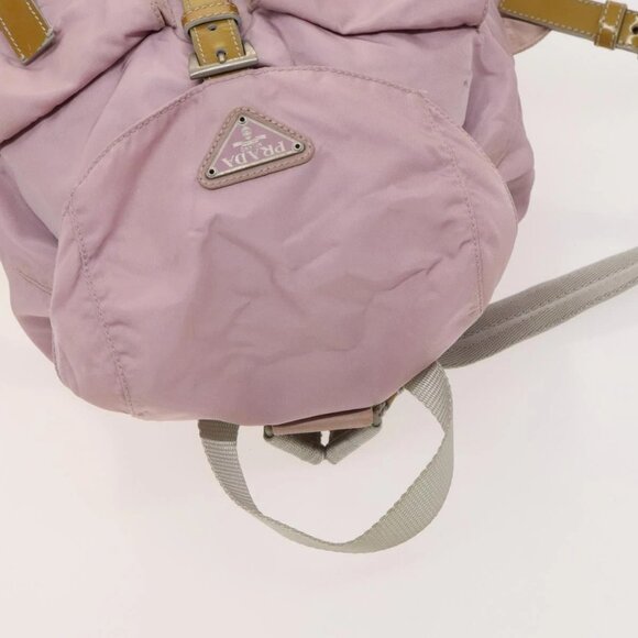 PRADA Backpack Nylon Pink Silver Auth 119214 - Picture 7 of 16